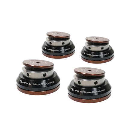 ฐานรองเครื่อง HIFISTAY : BALLERINO 60 SINGLE SWING (60 MM) SET OF 4 (BLACK/SILVER)_0